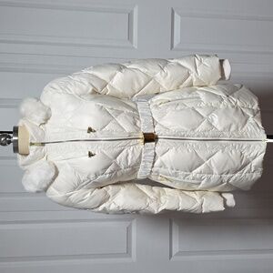 BEBE  Off-white Quilted Puffer Jacket sz S
